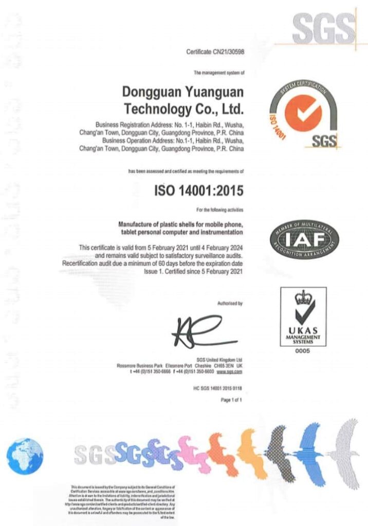 ISO 14001 : 2015