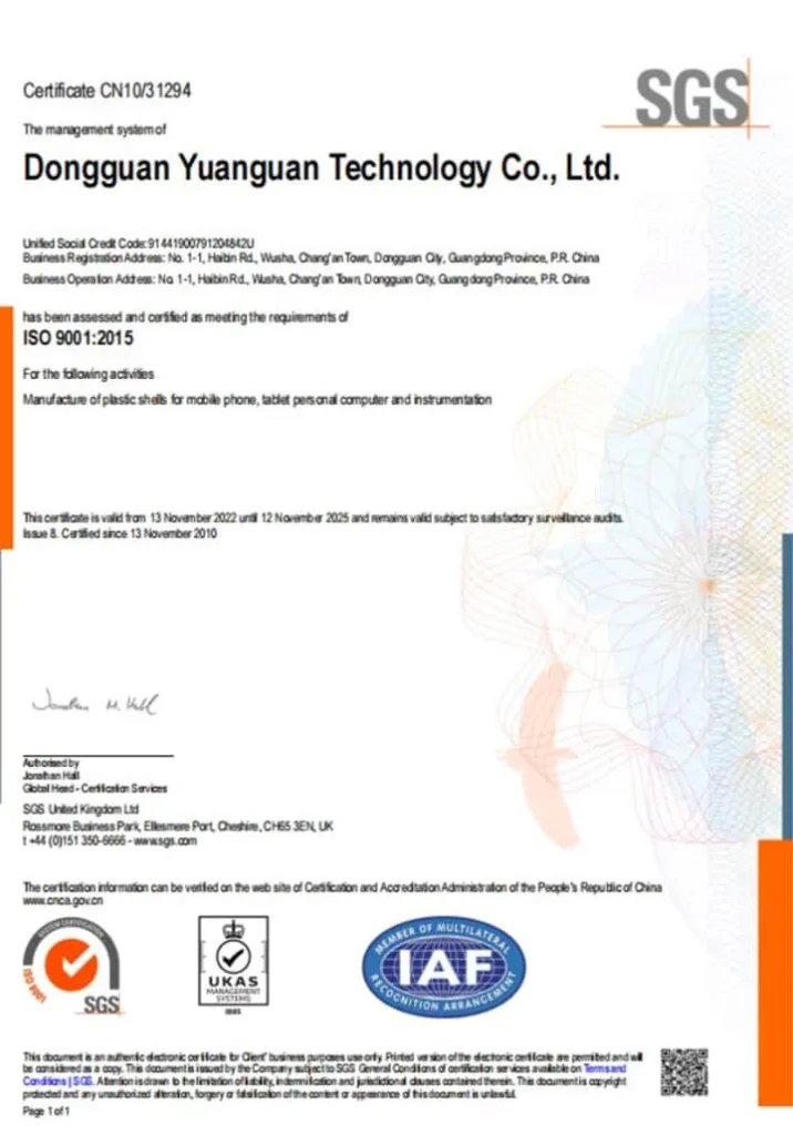 ISO 9001 : 2015