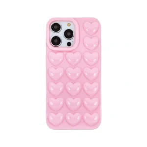 3D Pop Bubble Heart Phone Case