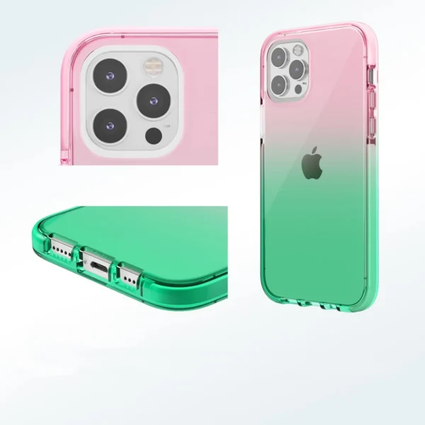 Hard Green Pink Gradient Phone Case 2
