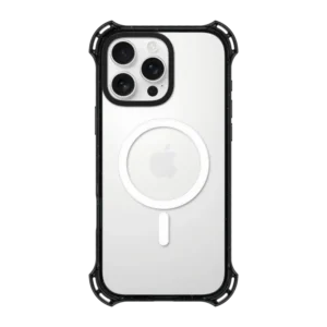 Black frame Anti-fall clear phone case MagSafe Compatible (4)