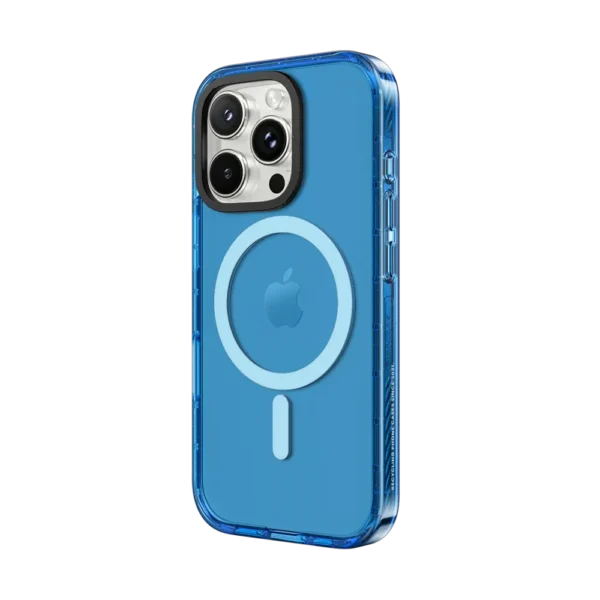 Blue Clear MagSafe Phone Case 2
