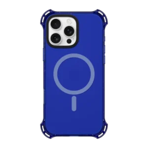 Dark blue anti-drop Clear phone case MagSafe Compatible 1