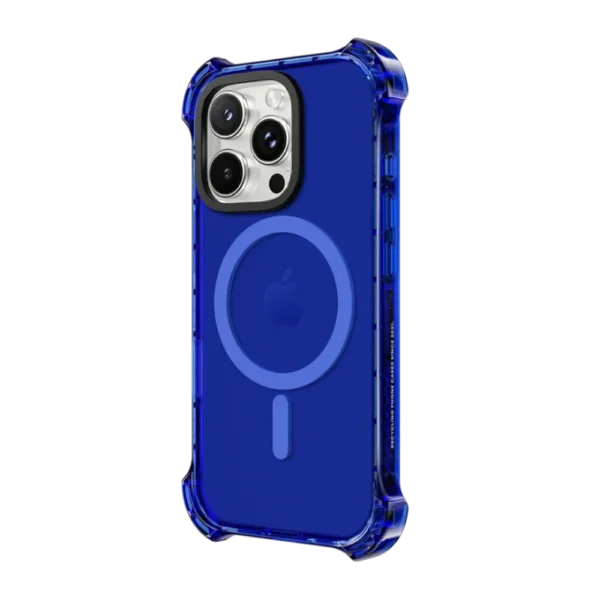 Dark blue anti-drop Clear phone case MagSafe Compatible 2