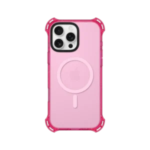 Pink anti-drop Clear phone case MagSafe Compatible1