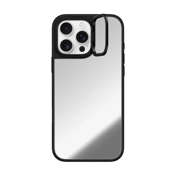 Small black-framed mirror phone case 1
