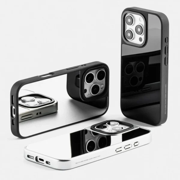Small black-framed mirror phone case 5