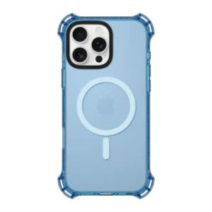 blue anti-drop Clear phone case MagSafe Compatible 1