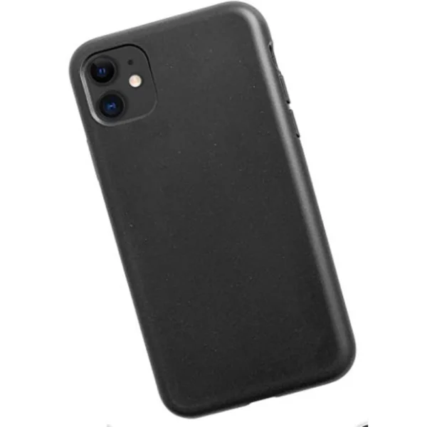 Black wheat straw and soft TPU eco-friendly phone case