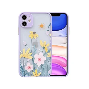 Flower Clear Frosted PC + TPU Case