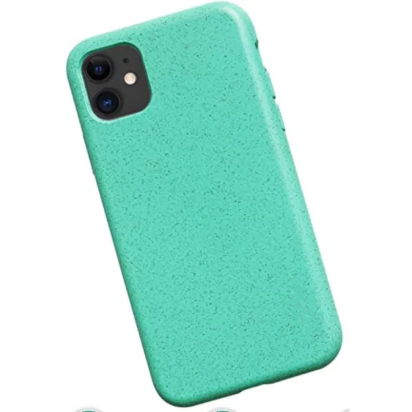 Green wheat straw and soft TPU eco-friendly phone case