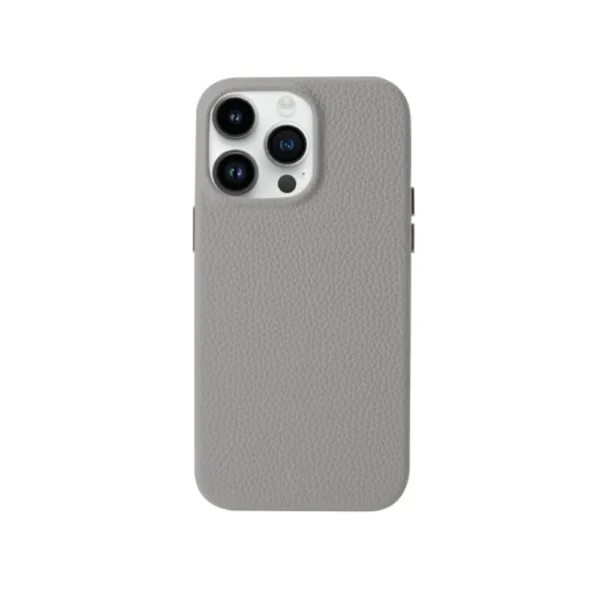 Grey eco-friendly leather phone case