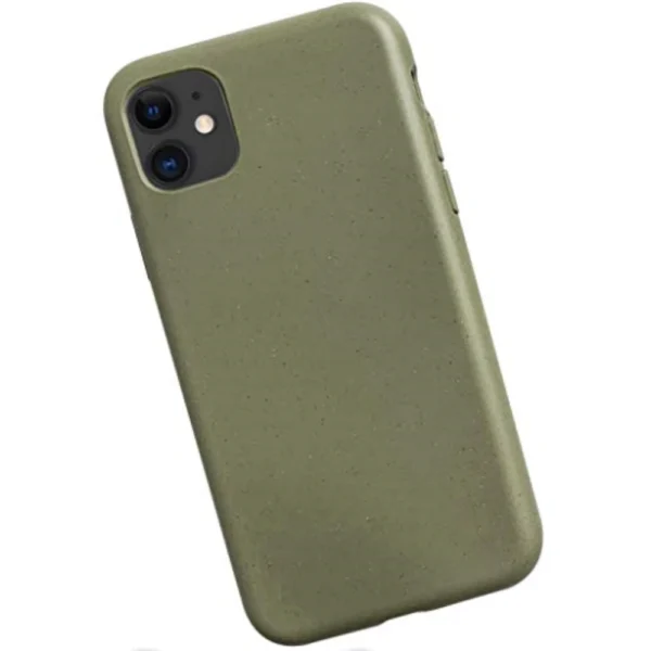 Khaki wheat straw and soft TPU eco-friendly phone case