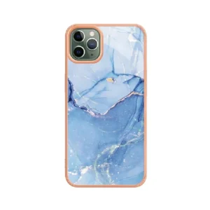 Marble Pattern Electroplating Frame Phone Case (5)
