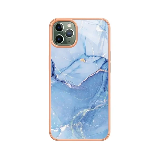 Marble Pattern Electroplating Frame Phone Case (5)