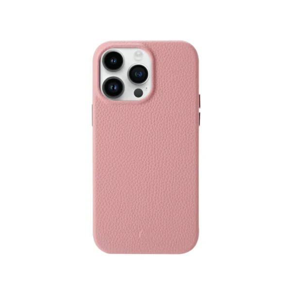 Pink eco-friendly leather phone case