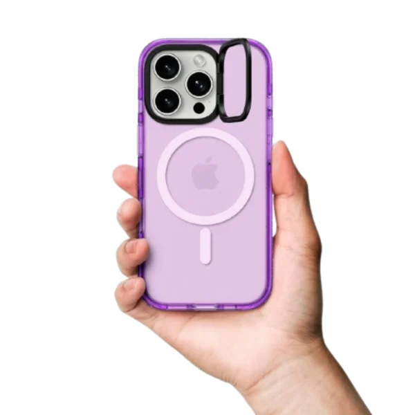Purple stand clear phone case (4)