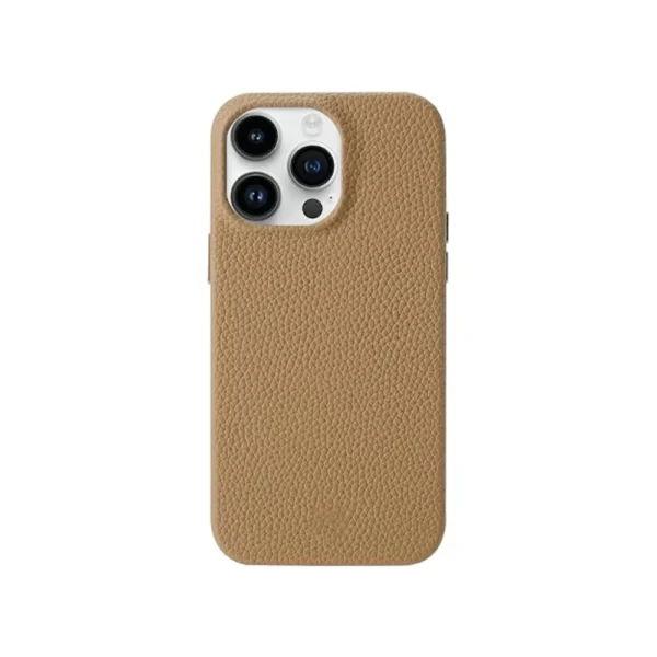 Yellow eco-friendly leather phone case