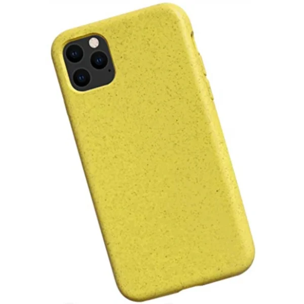 Yellow wheat straw and soft TPU eco-friendly phone case
