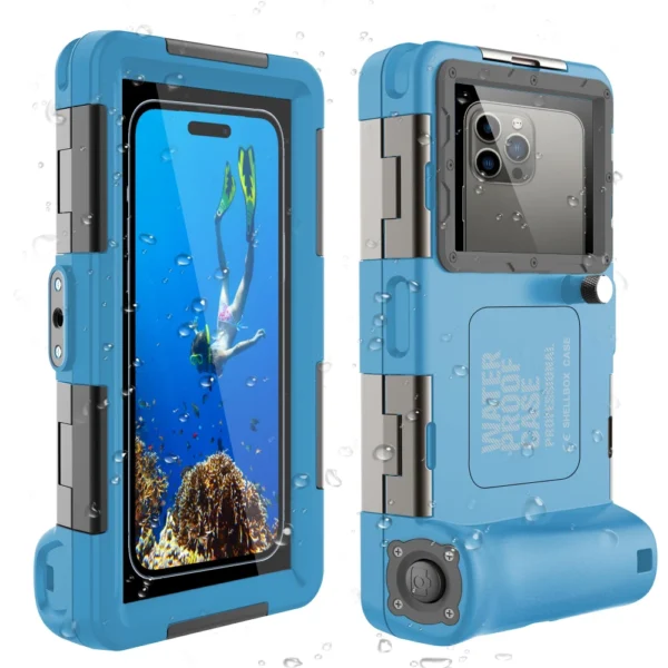 Blue Photography Video Scuba Dive Cell Phone Case