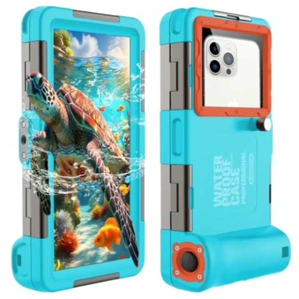 Orange border Photography Video Scuba Dive Cell Phone Case