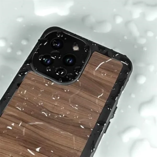 Wooden backboard waterproof phone case（2）