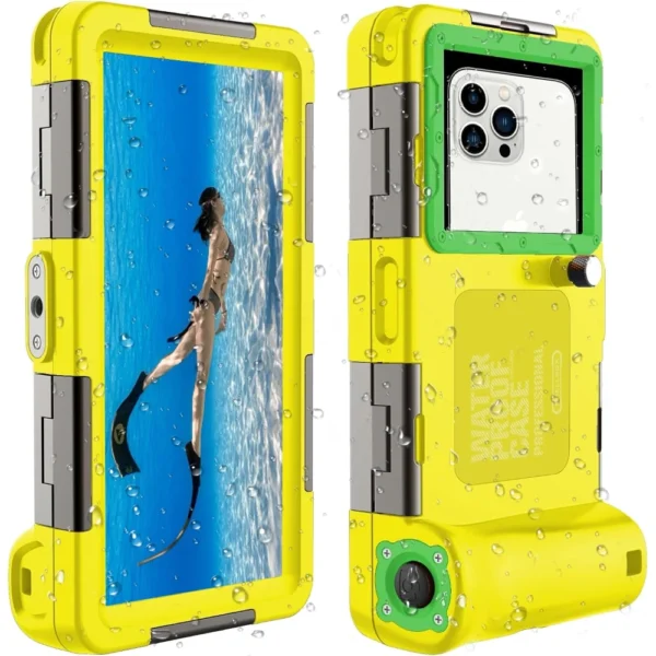 yellow Photography Video Scuba Dive Cell Phone Case
