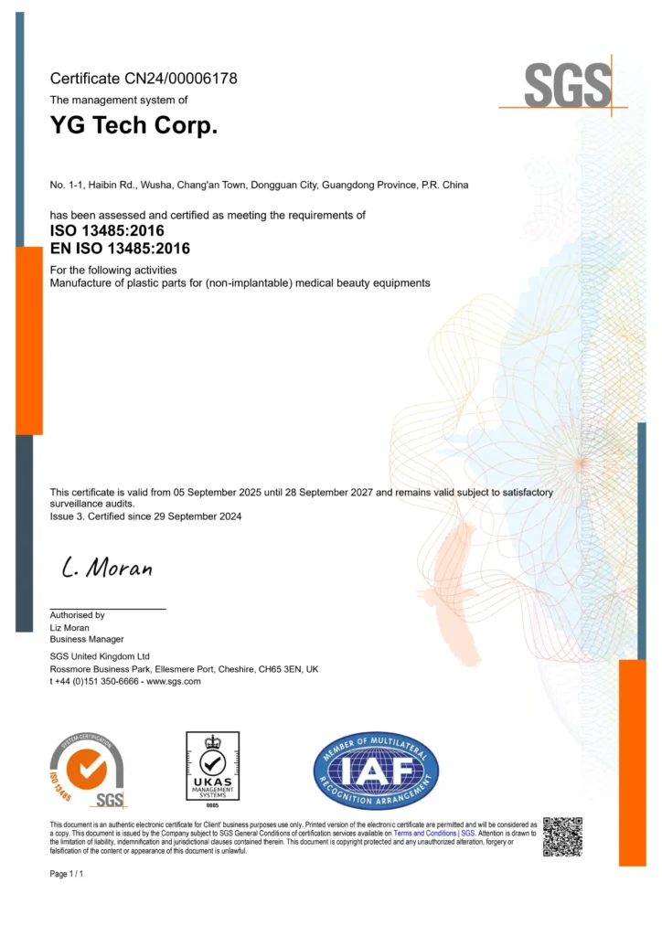 ISO 13485 certification