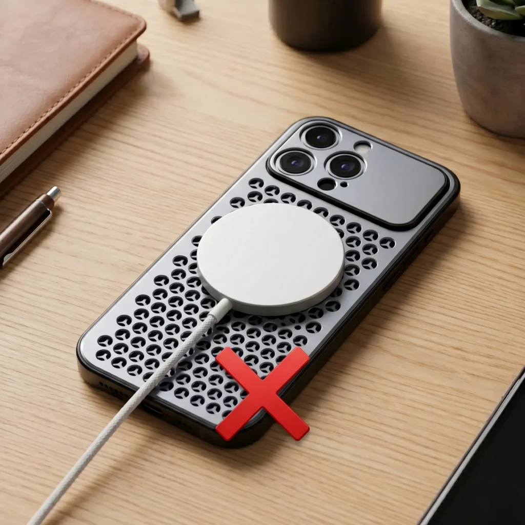 Metal Phone Case blocking wireless charging