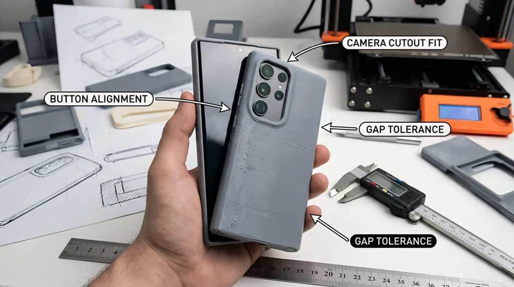 phone case prototype development before mass production