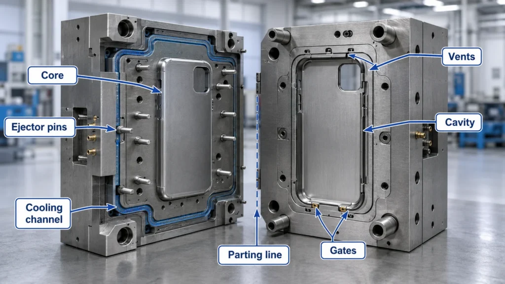 Injection mold maintenance checklist for phone case mold